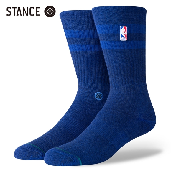 NWT Stance x NBA HOVEN CREW BLUE Size L 9-13
